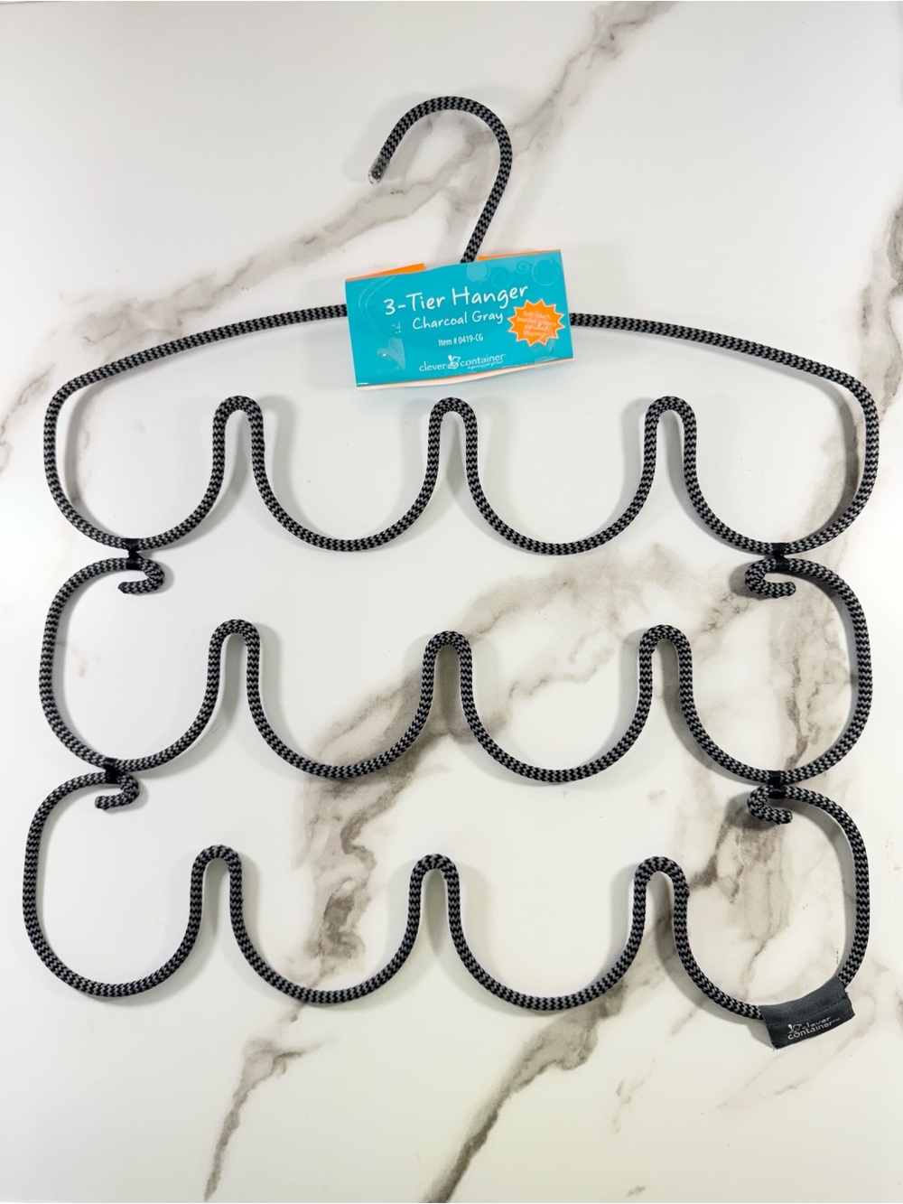 3-Tier Scarfs Belts Jewelry Accessories Multifunction Hanger Closet Organizer